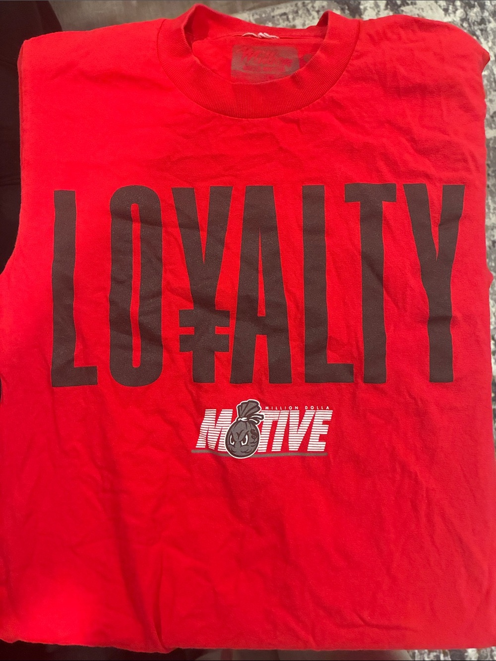 Native Red 'LOYALTY' Graphic Tank Top